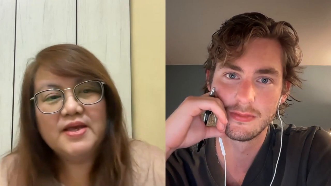 Maria M. during her live interview