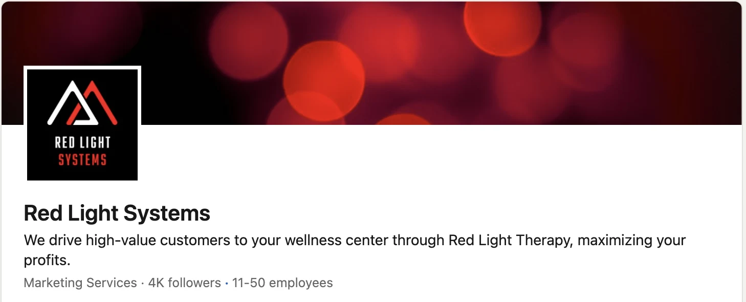 Zach, Red Light Systems LinkedIn testimonial screenshot